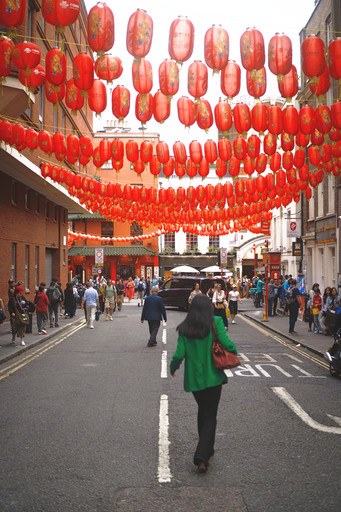 The same street rendered with Vivid 100